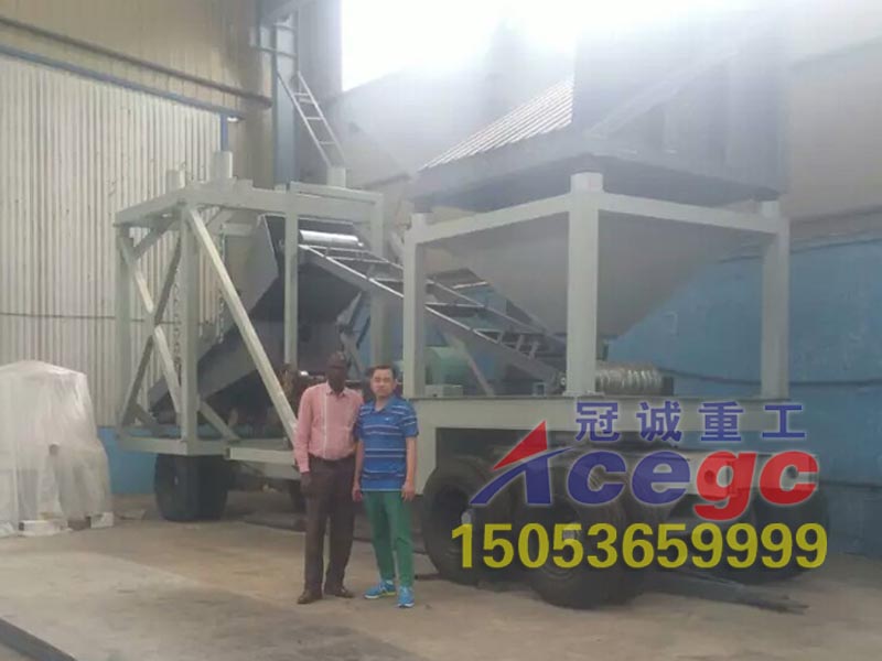 非洲客戶考察干選金設(shè)備